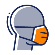 icone para mostrar que deve ser usar mascaras